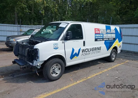 2016 Chevrolet Express 2500 Work Van z USA, uszkodzony, nr VIN 1GCWGBFG7G1209035